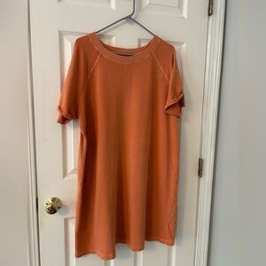 Old Navy 1X plus sweatshirt dress peachy/pinkish orange color